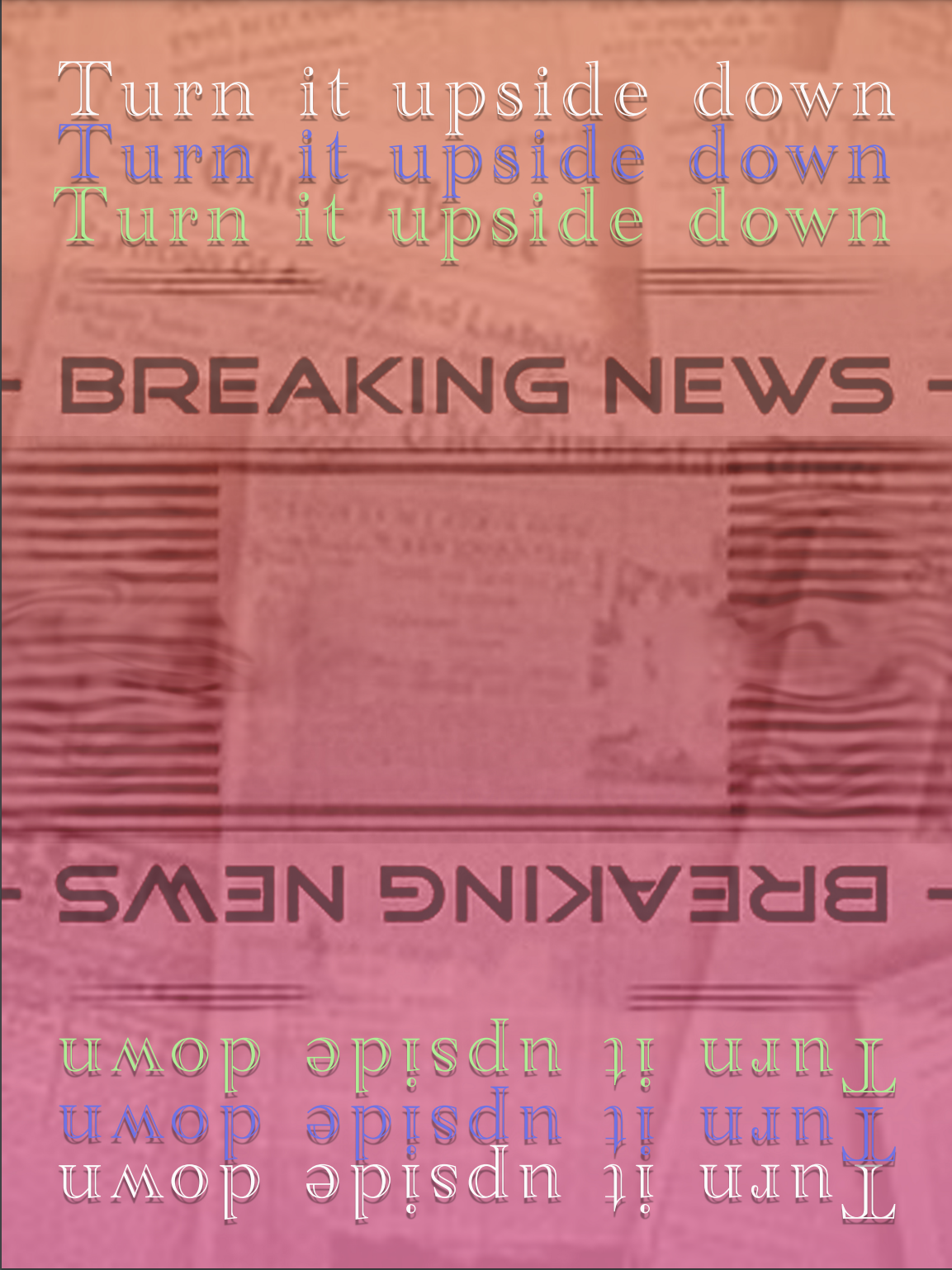 Turn it upside down Poster