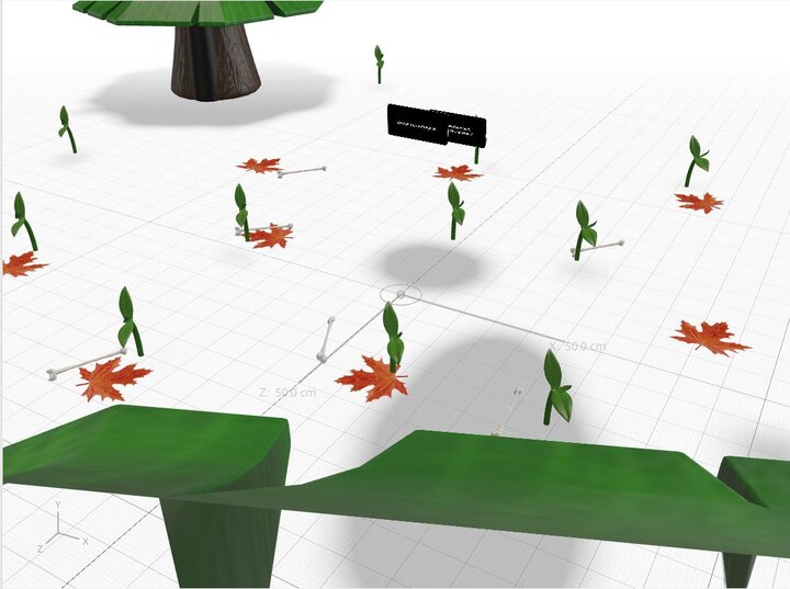 Image of users moving with AR tablet